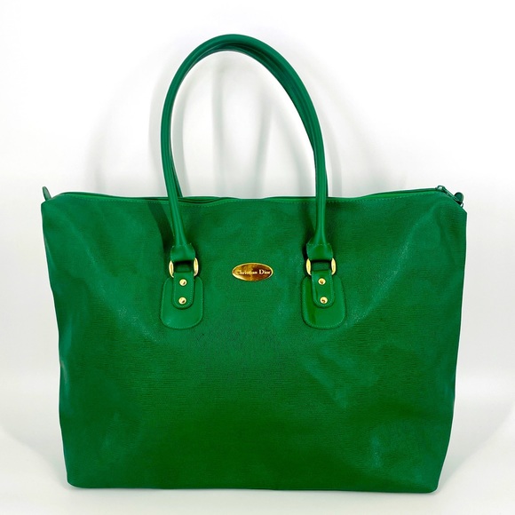 Dior Handbags - CHRISTIAN DIOR - Vintage Large Weekender Tote Bag